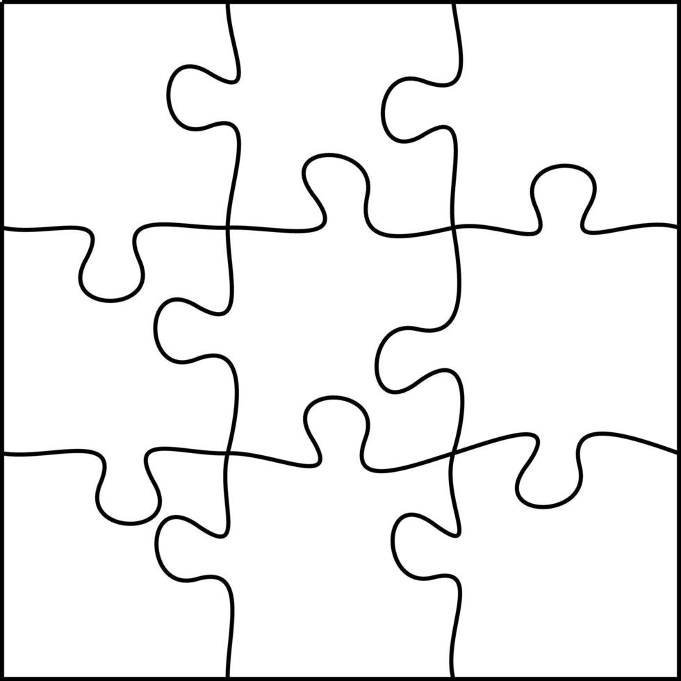 einfaches Puzzlemuster. vektor