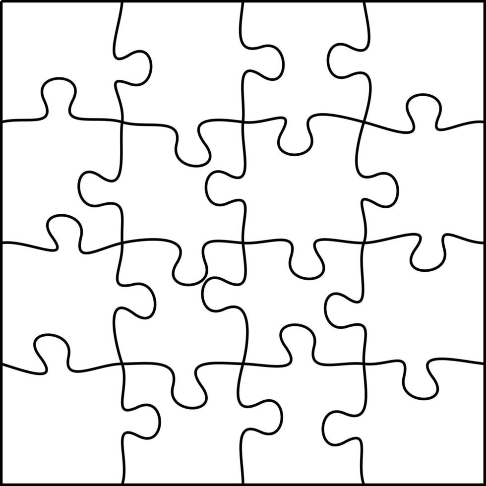 einfaches Puzzlemuster. vektor