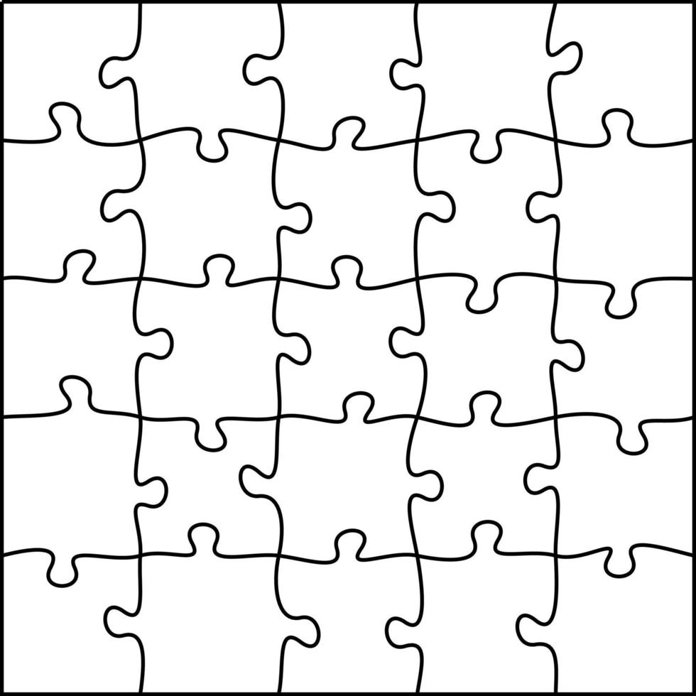 einfaches Puzzlemuster. vektor