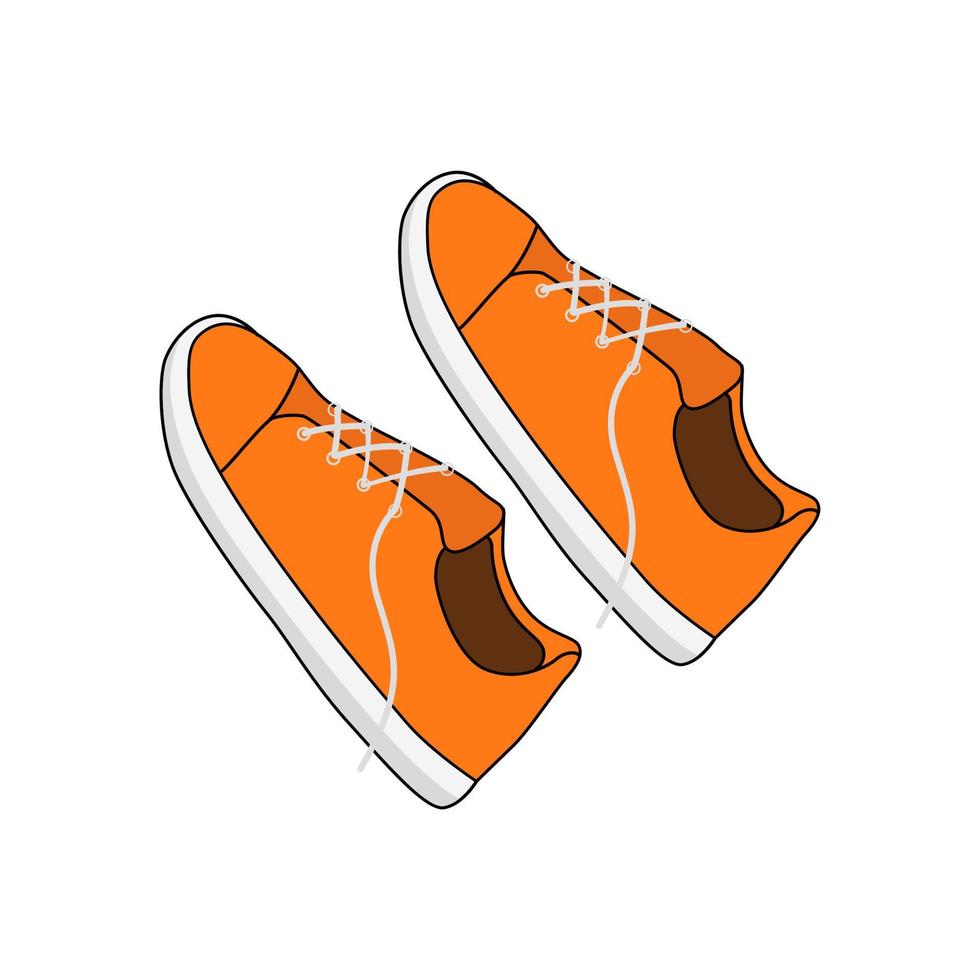 farbenfrohe Illustration von Schuhen vektor