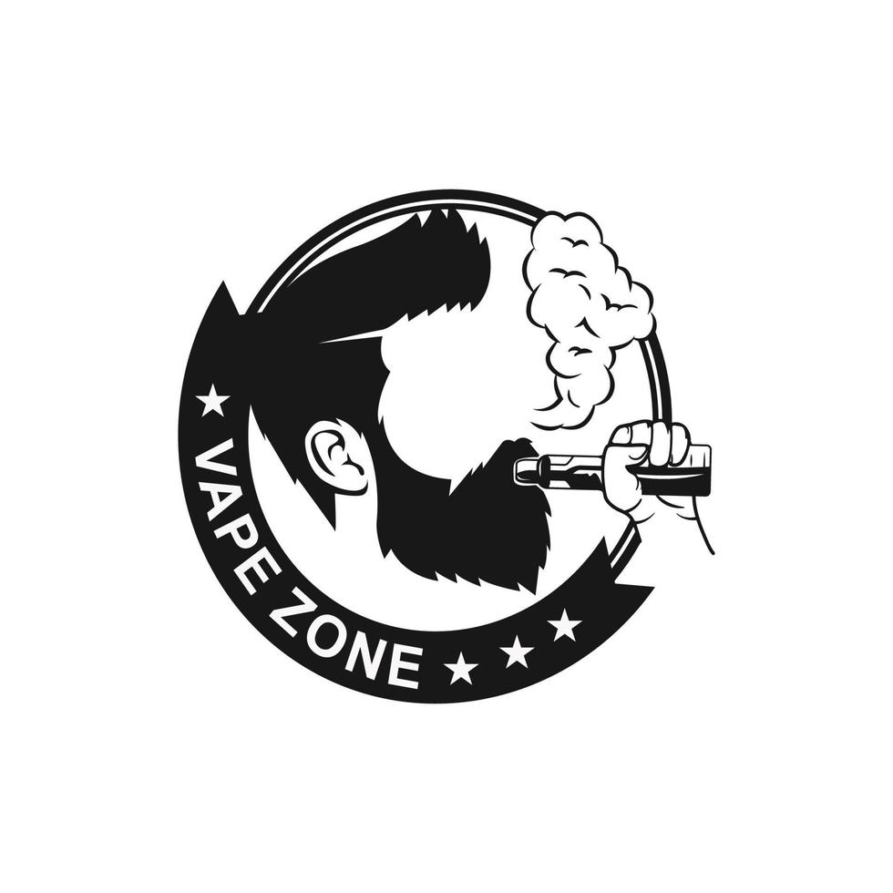 vape store logotyp designmall vektor