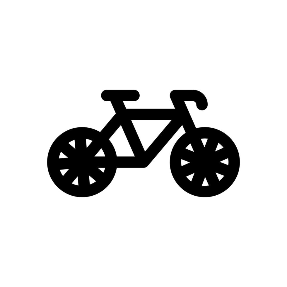 einfaches Vektorsymbol. flache illustration auf einem themenfahrrad vektor