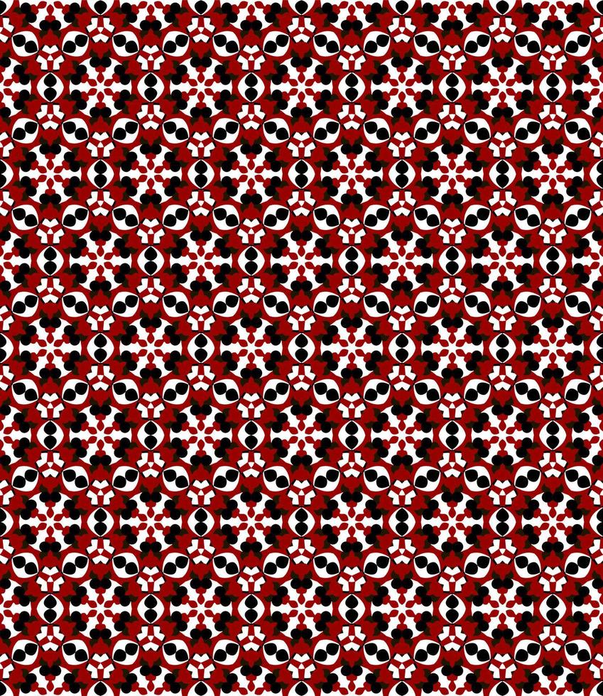 roter nahtloser geometrischer Hintergrund. abstraktes Muster. vektor