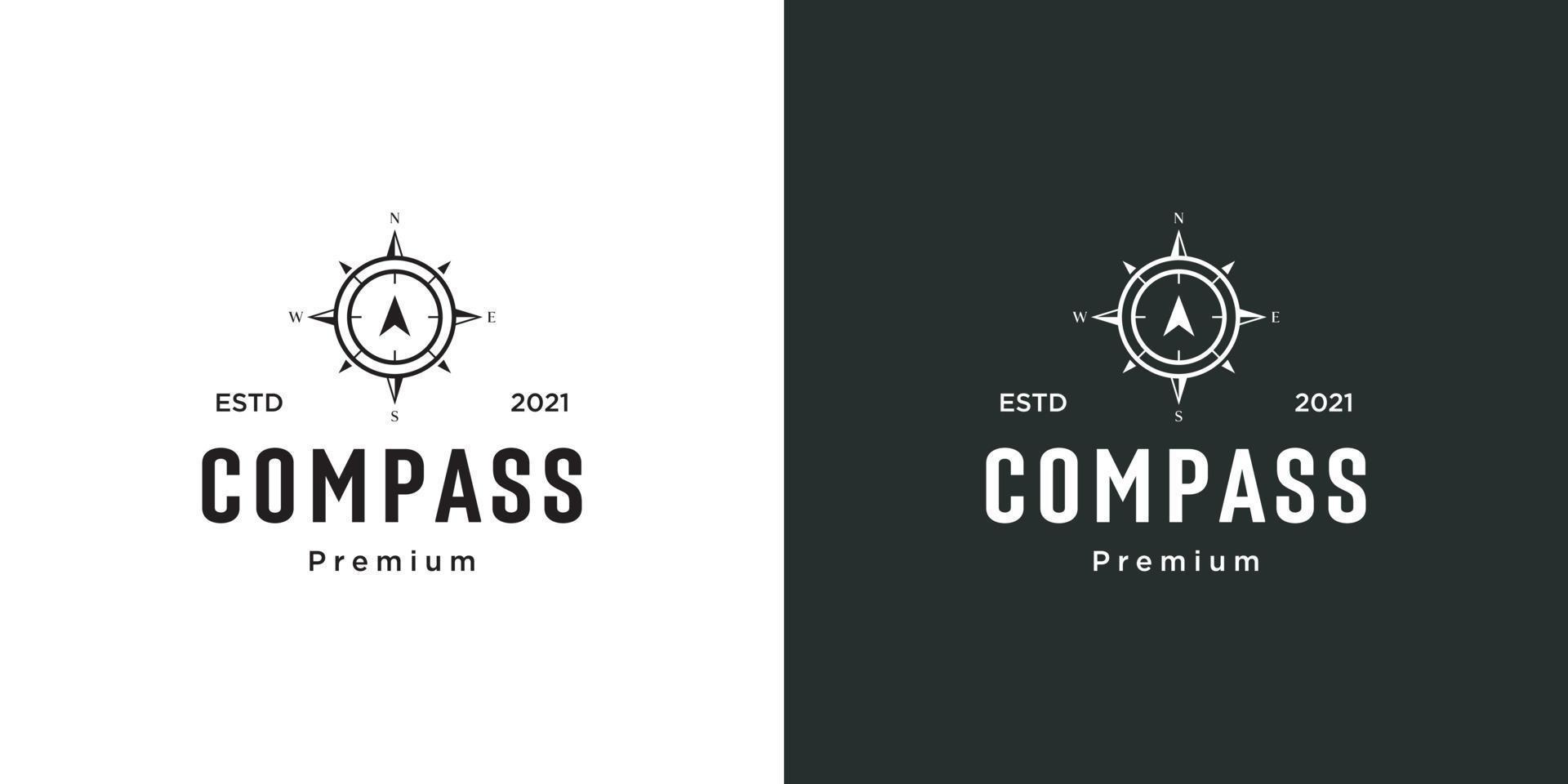 Kompass-Logo-Vorlage Vektordesigns vektor