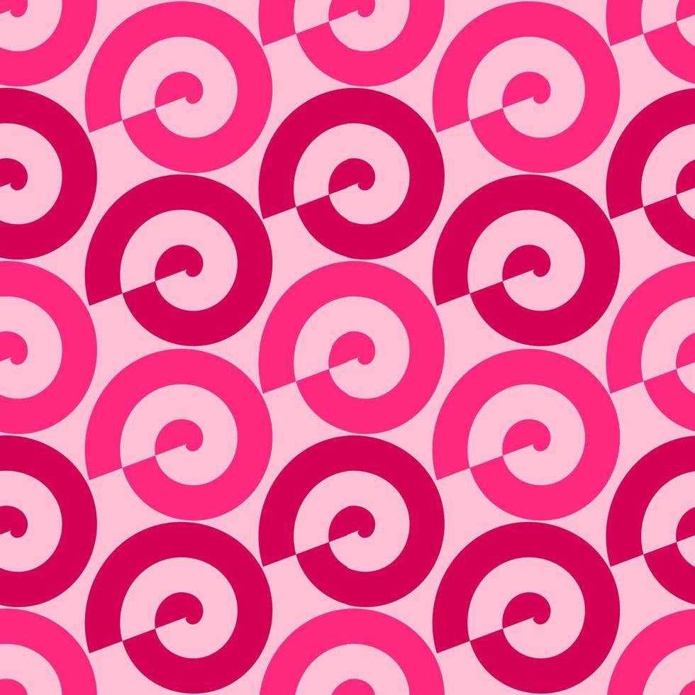 nahtlose Muster-Vektor-Design. rosa Tonfarbe des Wirbels. in konzepten von papier, stoff, textil, druck, industrie, blatt, bett, kleid, mädchen baby, mutter, tischdecke, kleid, valentinstag, frau, hemd. vektor