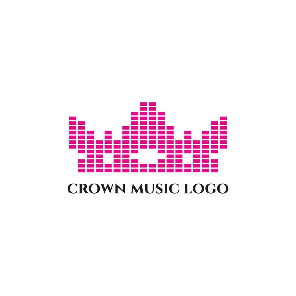 crown king logotyp formgivningsmall vektor