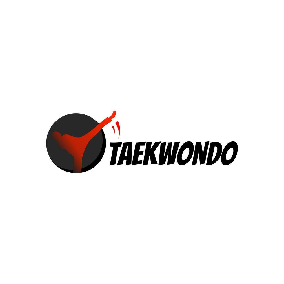 Taekwondo-Logo-Design. Vektor-Illustration vektor