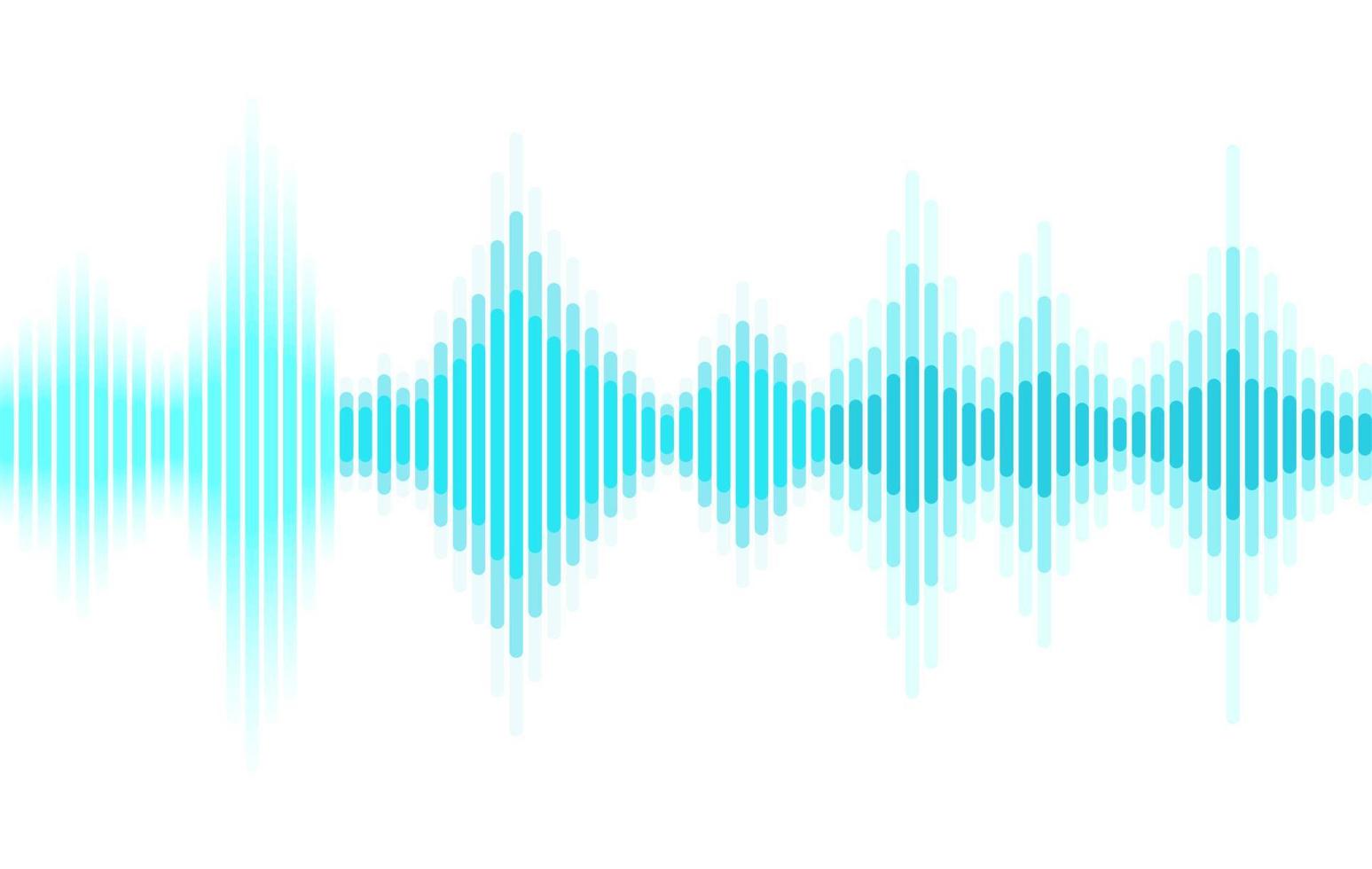 abstrakt ljudvåg rand linjer färgglada equalizer isolerad på vit bakgrund. konceptmusik, ljud, teknik. vektor