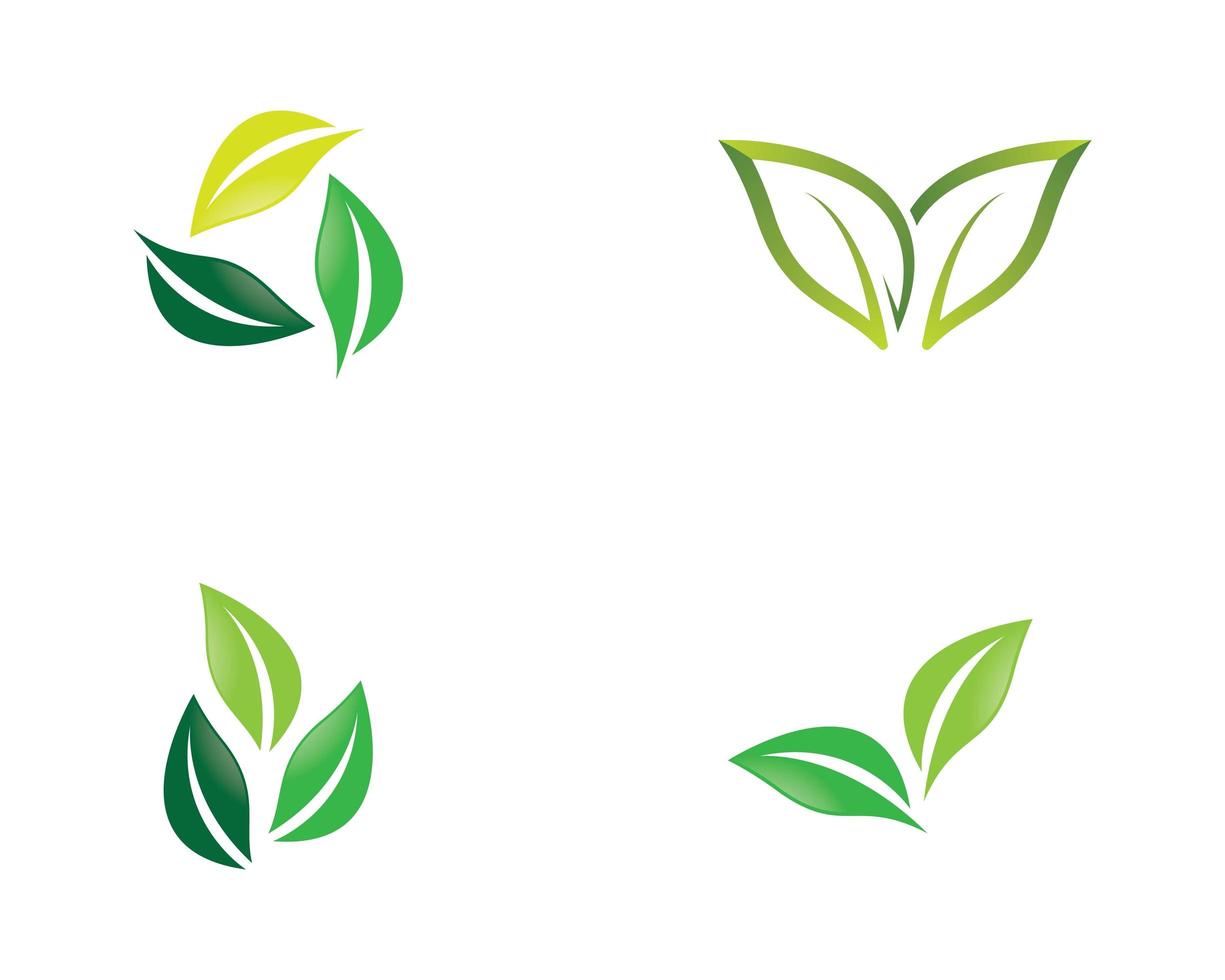 Ökologie-Logo gesetzt vektor