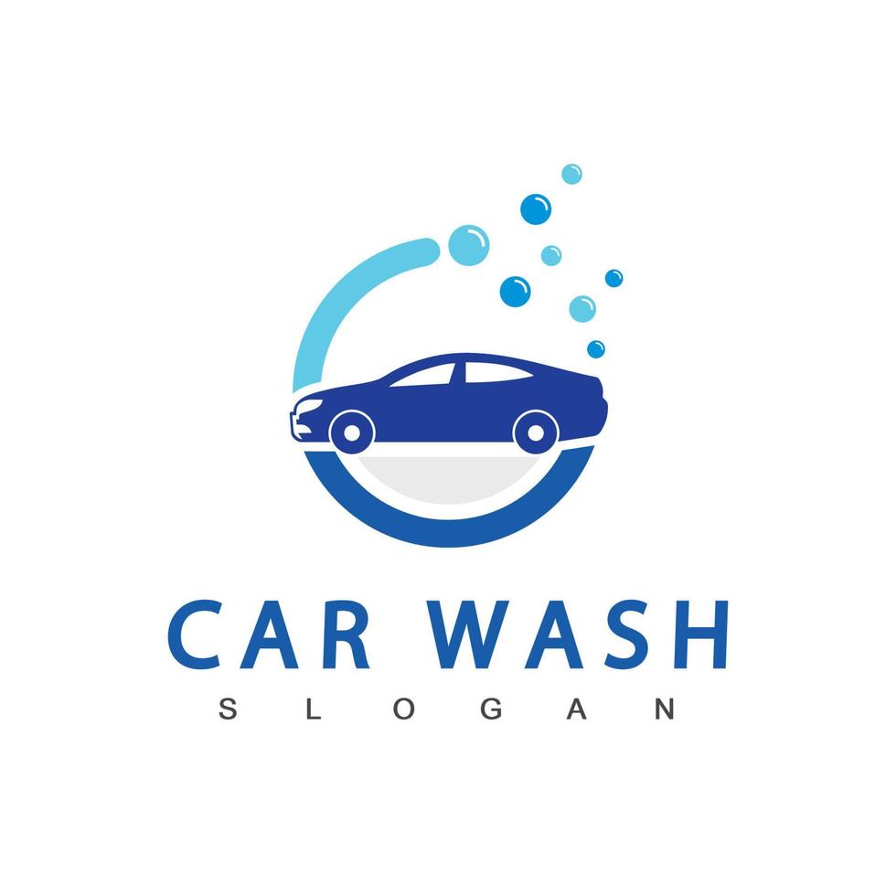 Autowasch-Logo-Design-Vorlage vektor