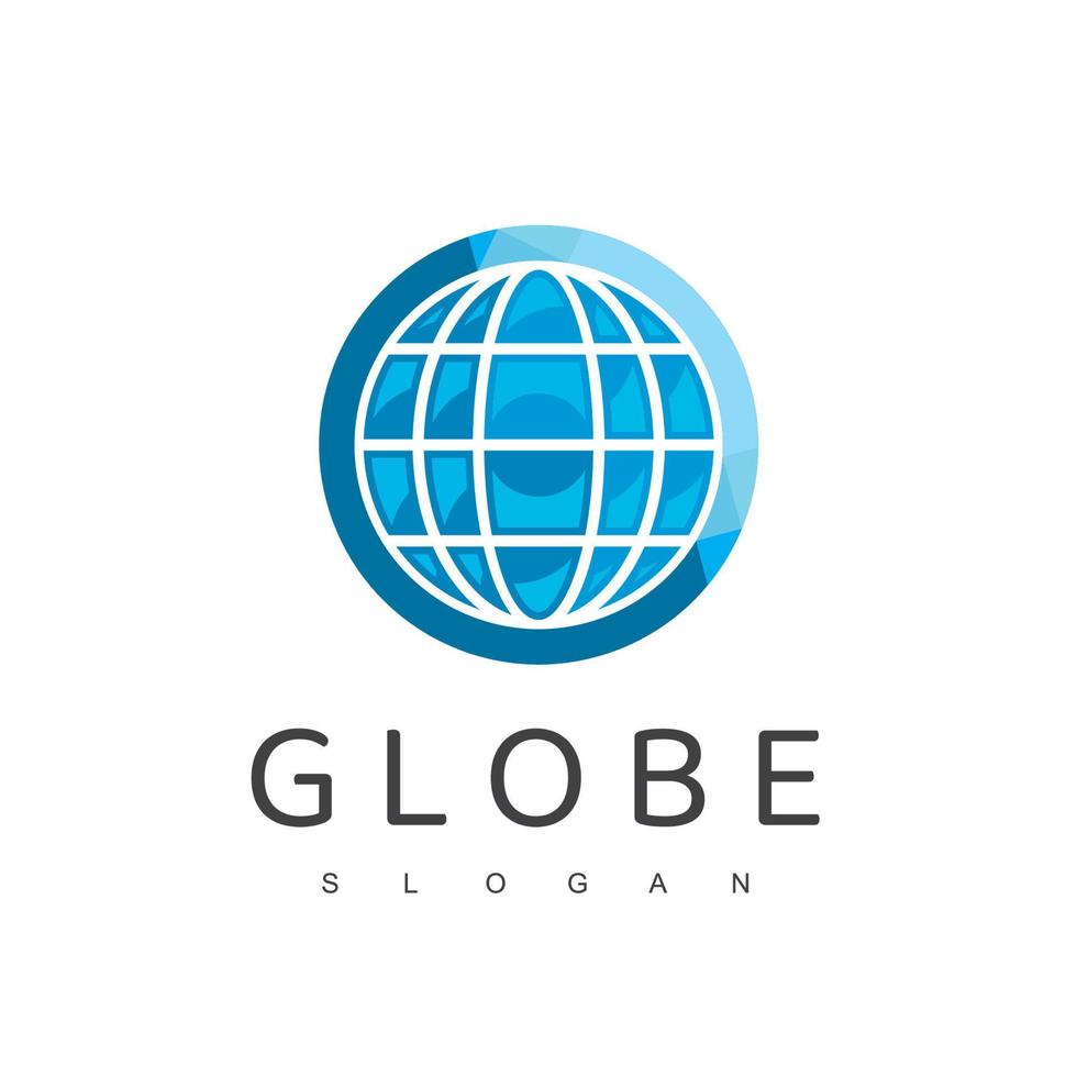 globe logotyp formgivningsmall vektor