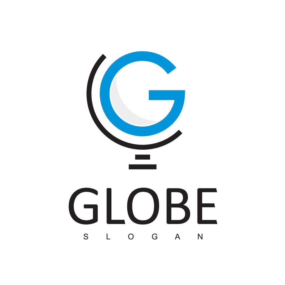 globe logotyp formgivningsmall vektor