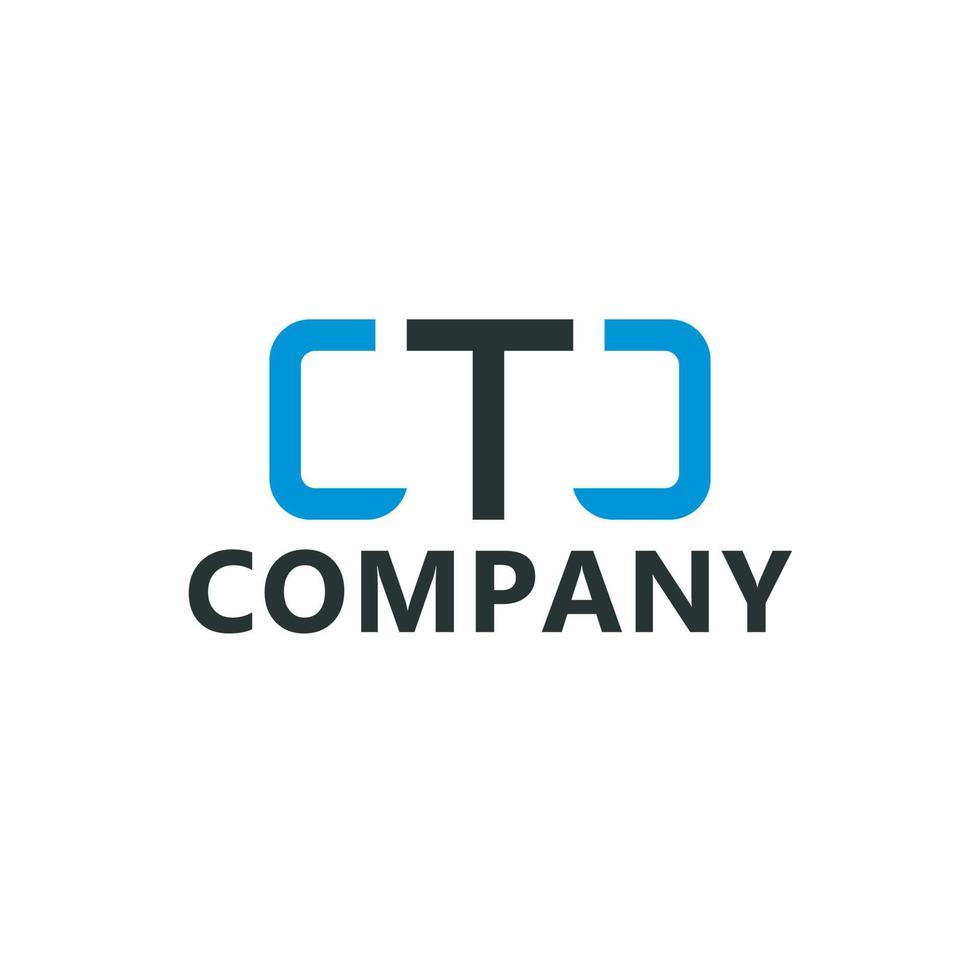 ctc brev logotyp design vektor mall