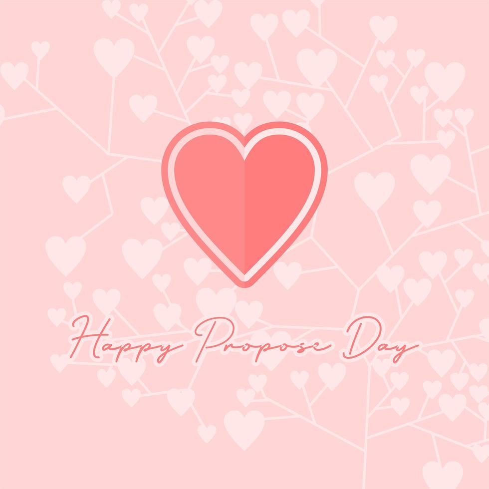 '' Happy Propos Day '' Hintergrund vektor