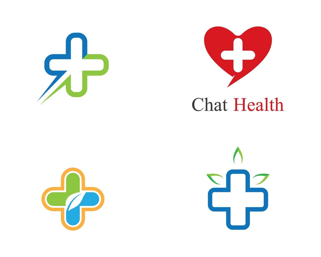 Medical Health Logo Vorlagenpaket. vektor