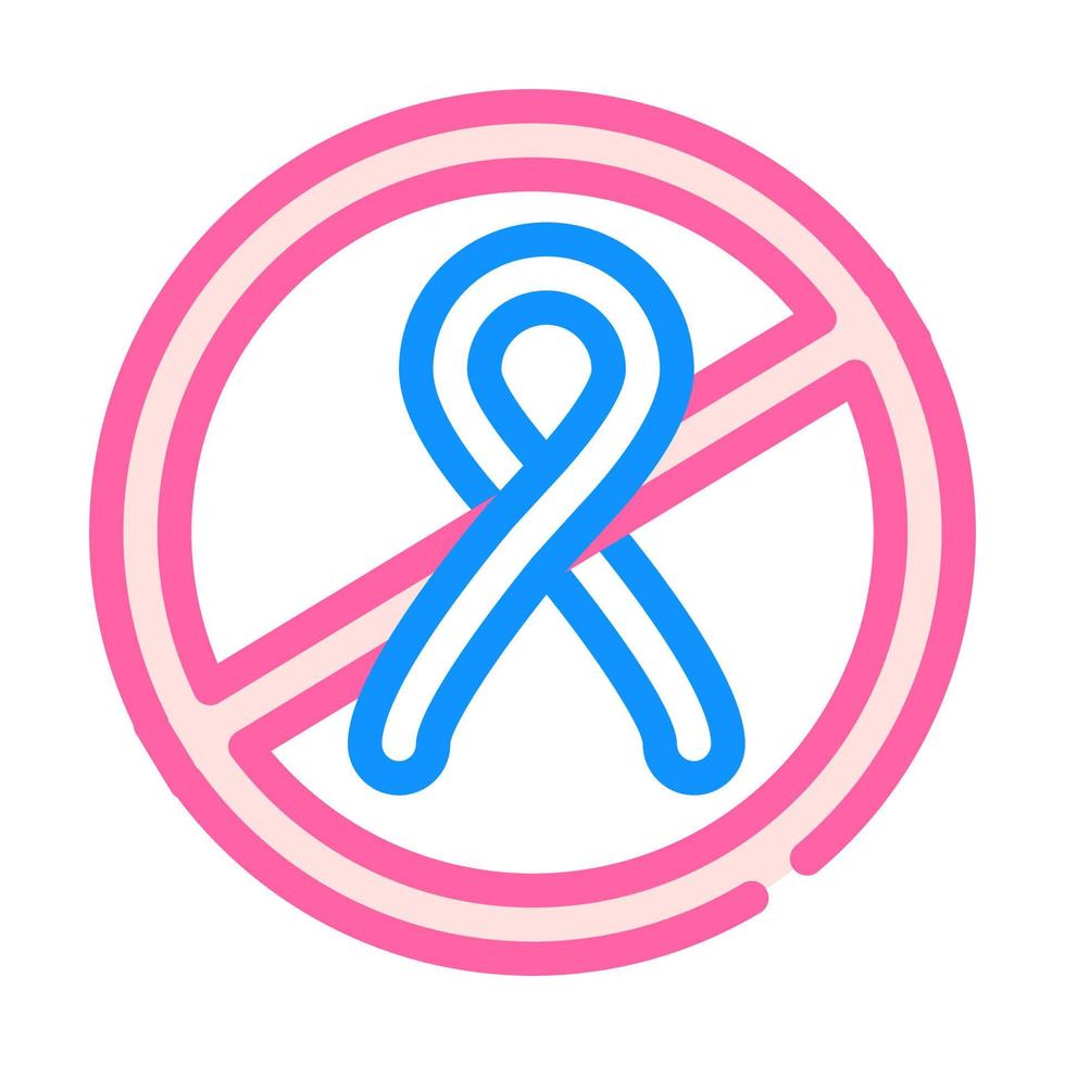 stopp av hiv aids sjukdom sprids färg ikon vektor illustration
