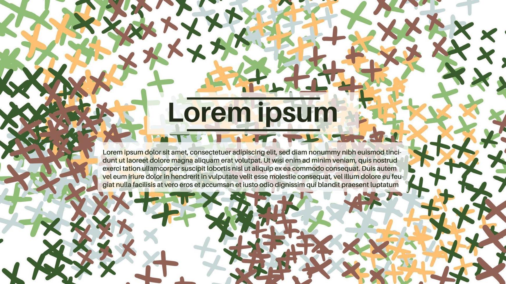 fantasie chaotisch gekritzel geometrische formen hintergrund. abstrakte Karte, Layout. kreative Zielseite oder Geschäftshintergrund. Werbe-Cover. vektor