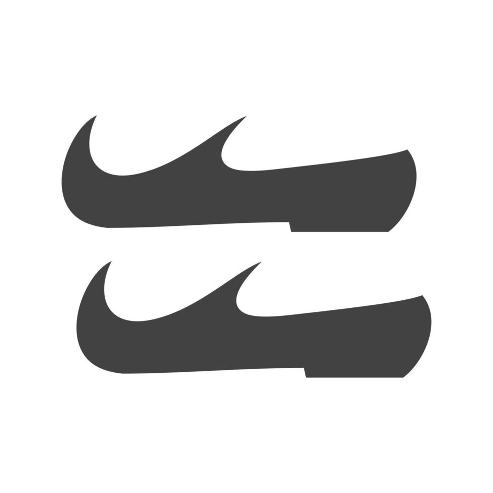 Arabische Schuhe Glyphe schwarzes Symbol vektor