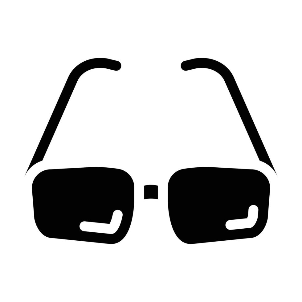 farfar glasögon glyph ikon vektor illustration tecken