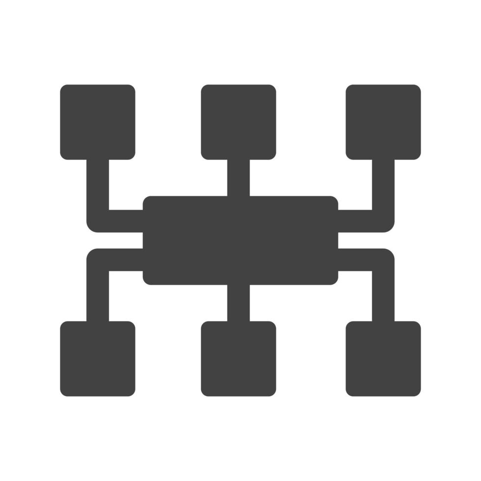 schwarzes Symbol für Planungsglyphe vektor