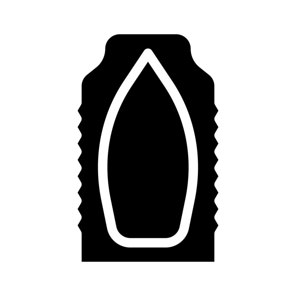 Gynäkologische Zäpfchen Glyph Symbol Vektor Illustration Zeichen