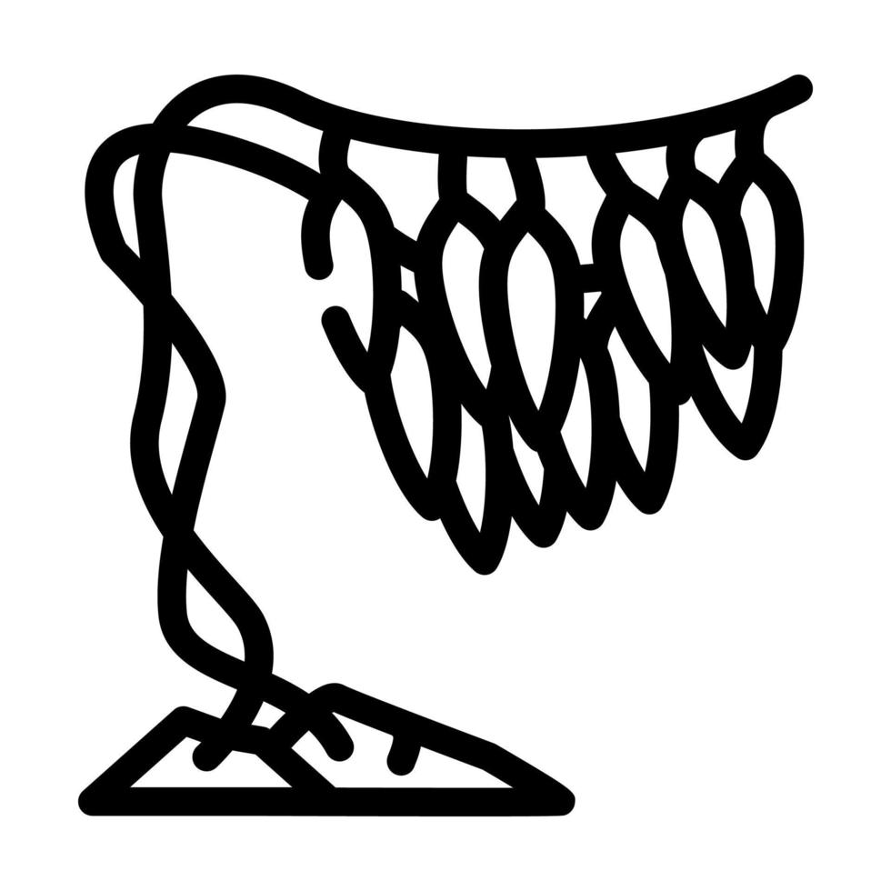 Macrocystis Algen Symbol Leitung Vektor Illustration