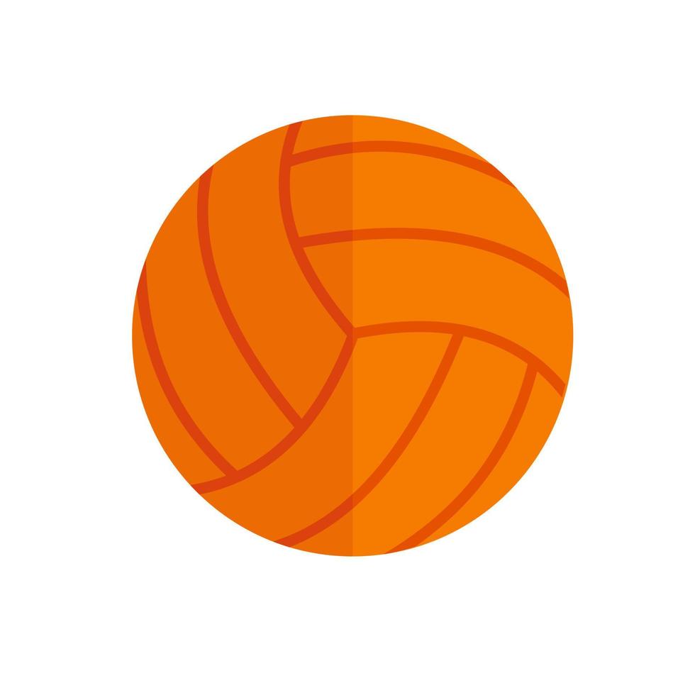 Volleyball flache mehrfarbige Ikone vektor