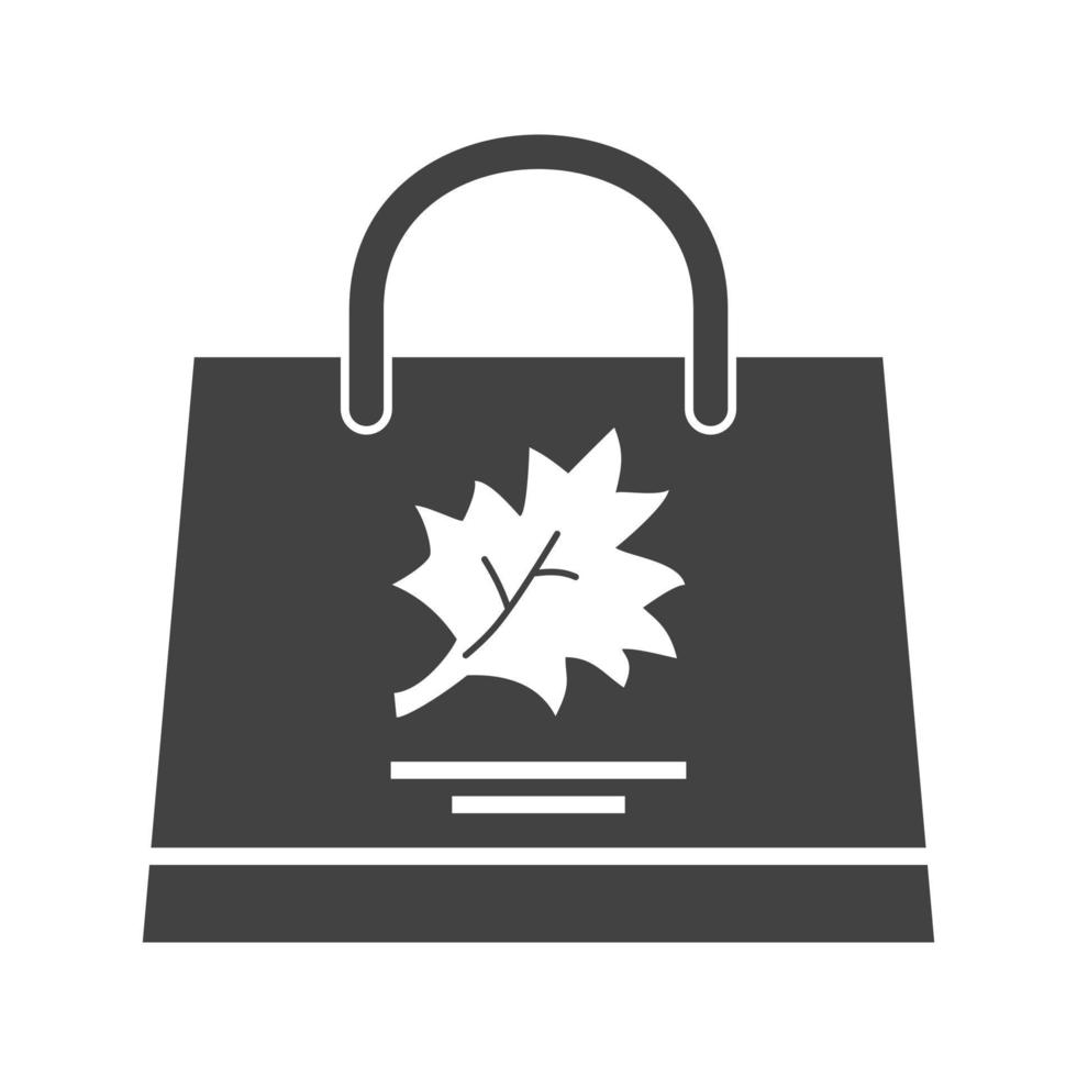 Thanksgiving-Shopping-Glyphe schwarzes Symbol vektor