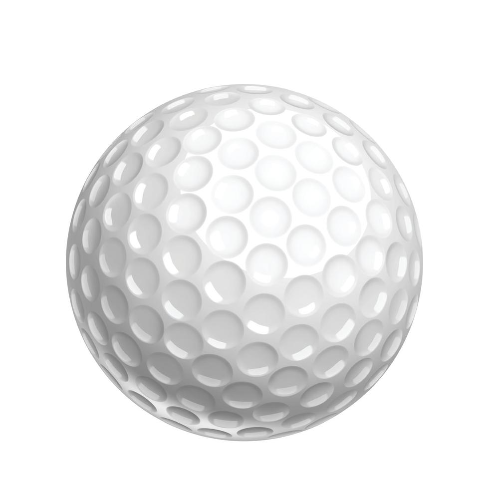 golfboll för att spela sport spel på äng vektor