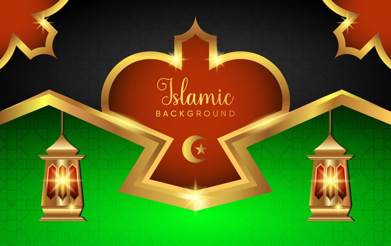 Vektordesign mit islamischem Hintergrund, geeignet für religiöse Feiertage vektor