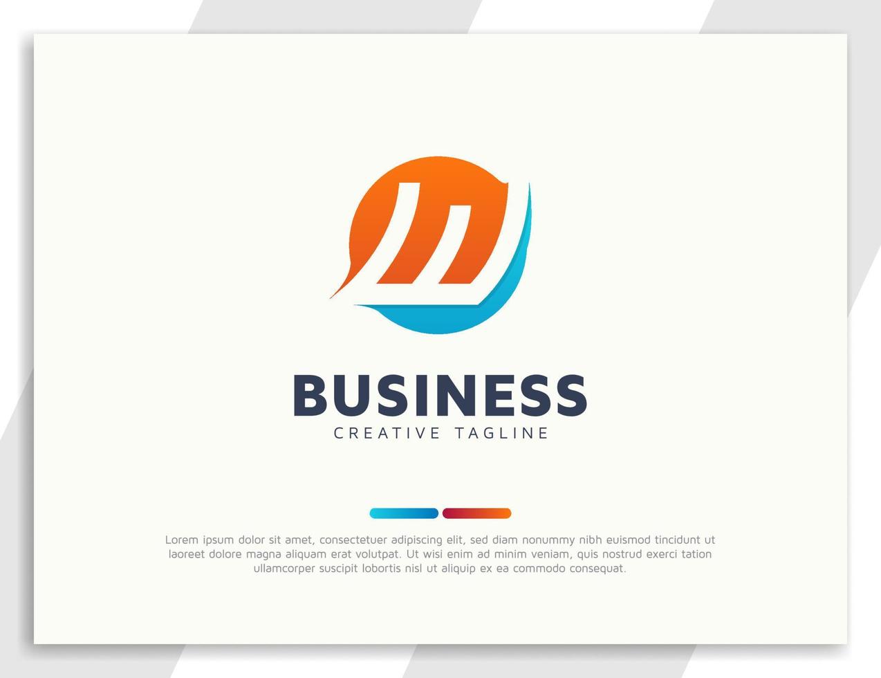 modernes buchstabe w business logo design vektor