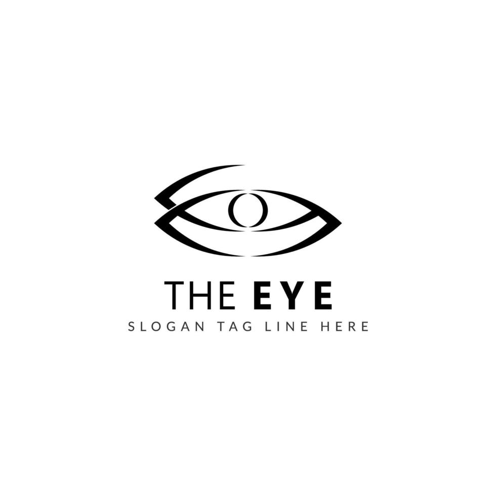 ögon logotyp mall vektor