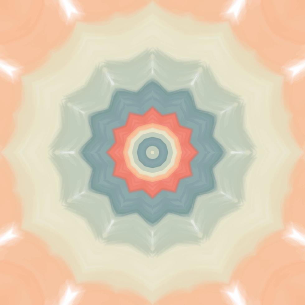 Kaleidoskop-Blumen-Mandala. Vektor-Illustration. Vektor buntes Mosaik