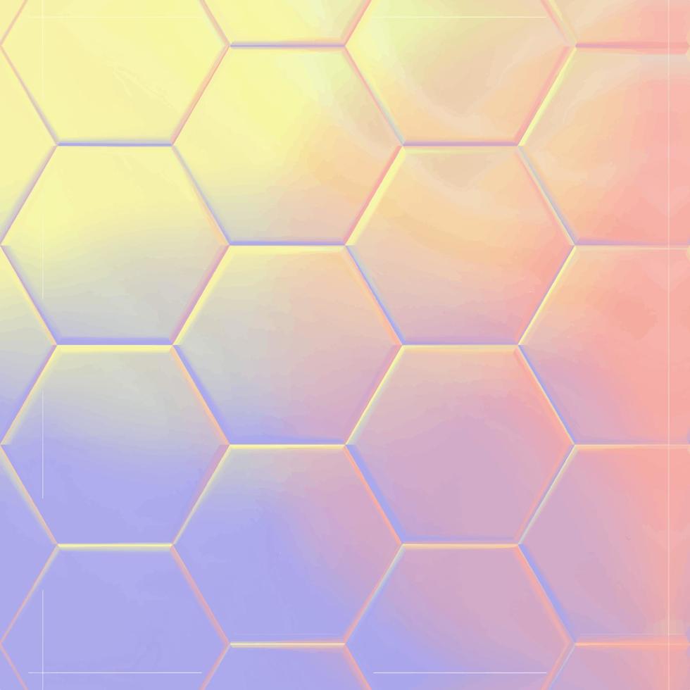 abstrakter Hexagon-Hintergrund. bunter geometrischer Hintergrund. vektor