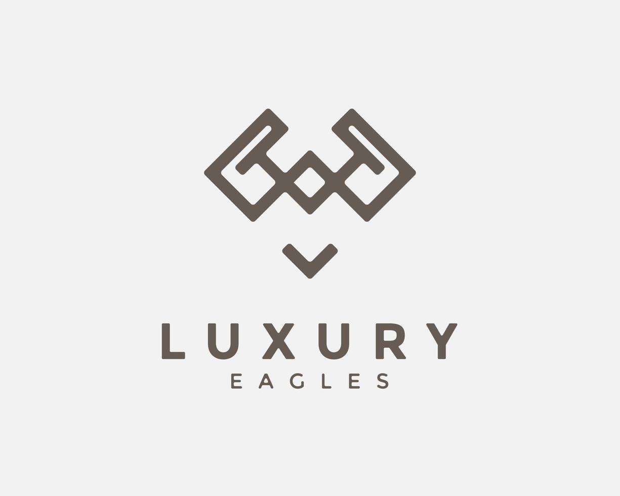 geometrisch des Adler-Logo-Design-Vektors. Luxus-Logo-Design-Konzept vektor