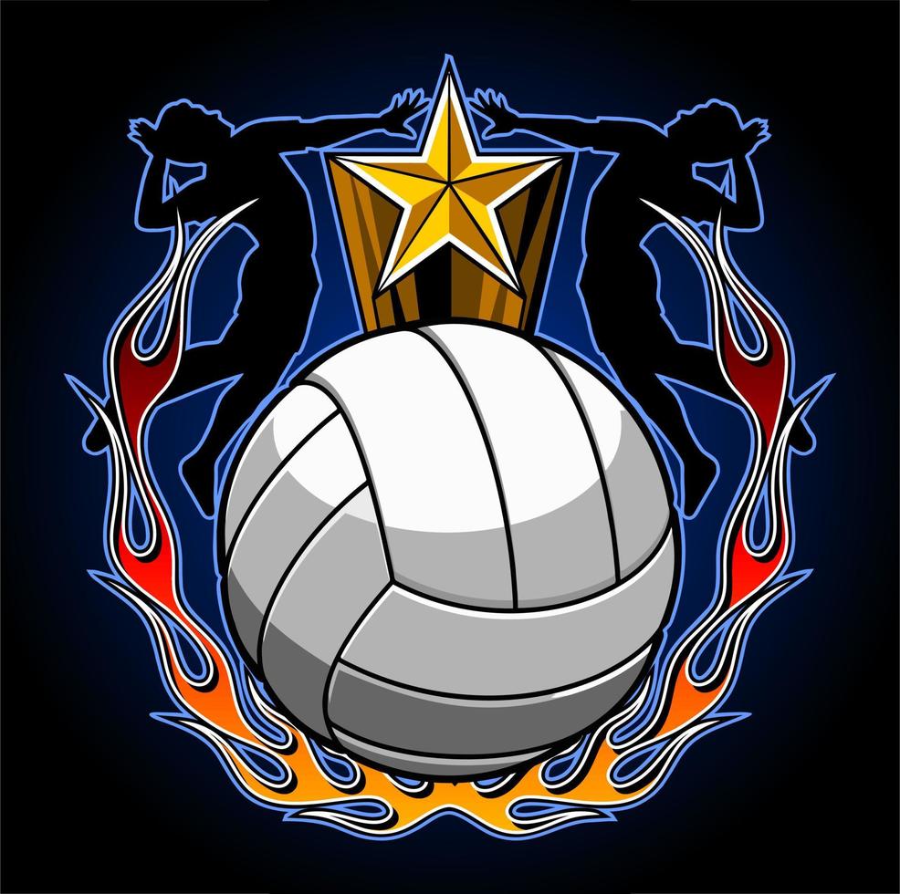 Volleyball-Hintergrundspieler ... vektor