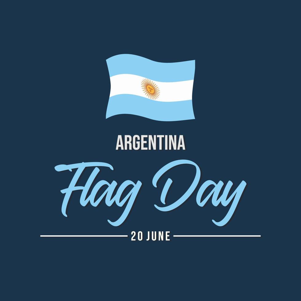 Flaggentag von Argentinien. vektorvorlage für den internationalen feiertag. festival weltweit illustration. geeignet für Banner, Cover, Hintergrund, Hintergrund, Poster. Vektor eps 10.