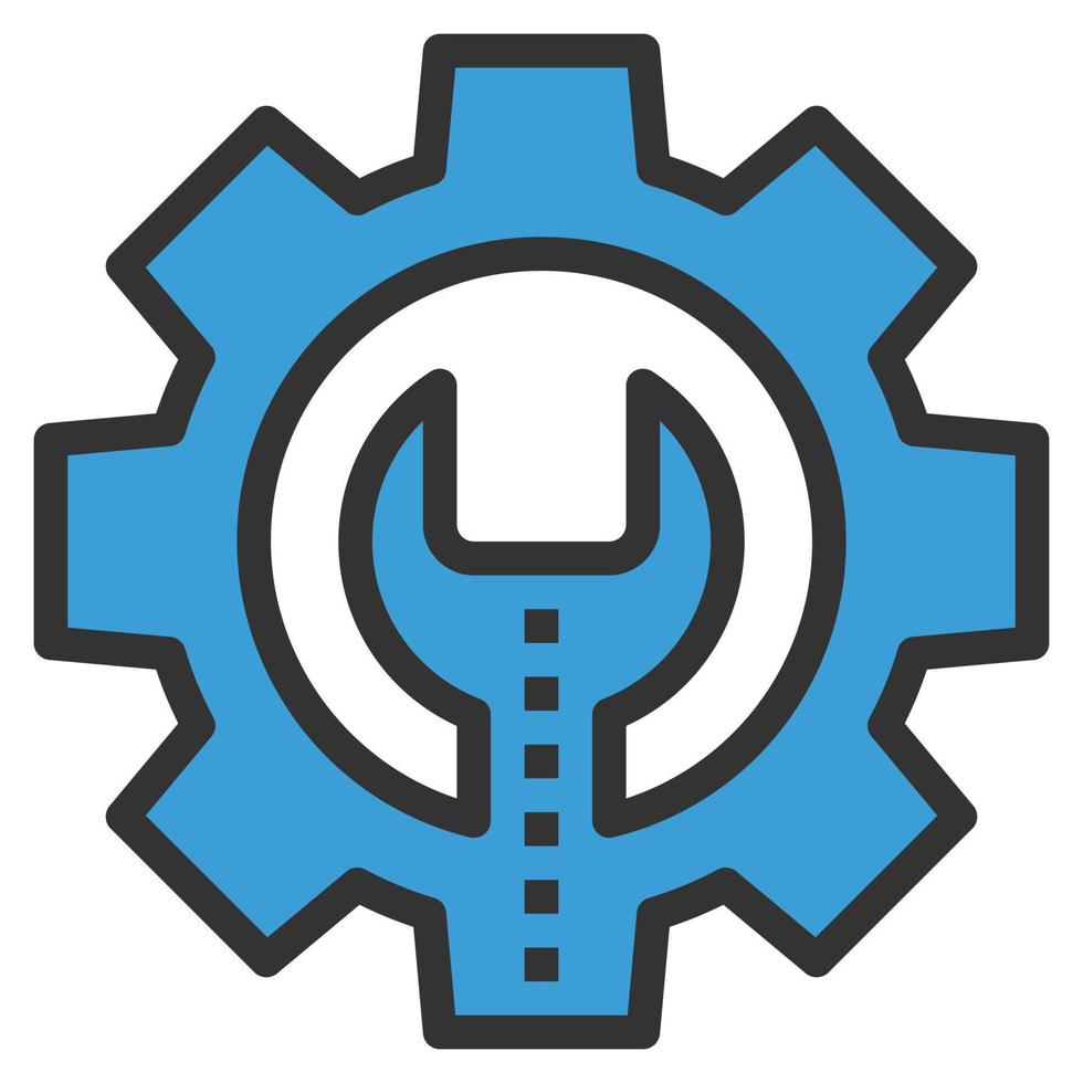 Zahnradsymbol Vektor Business Symbol