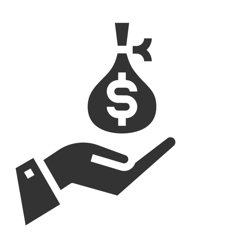 Einkommen Symbol Vektor Illustration, Geschäft