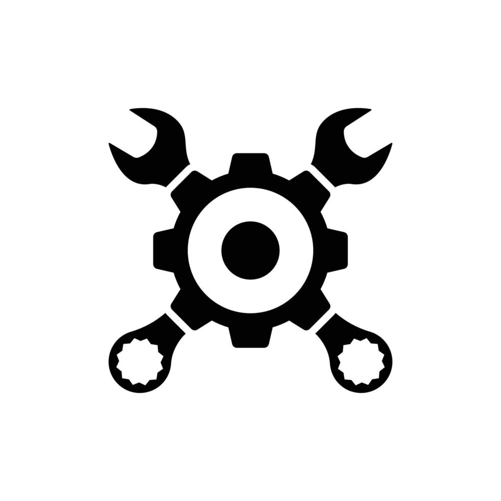 mekaniker verktyg logotyp ikon design vektor