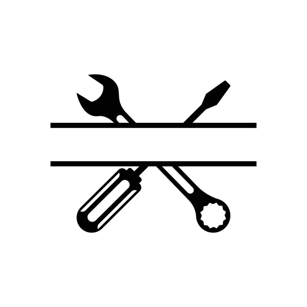 Mechaniker-Werkzeug-Logo-Icon-Design-Vektor vektor