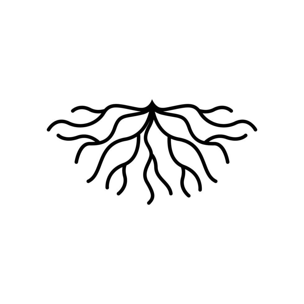 Root-Logo-Icon-Design-Vektor vektor