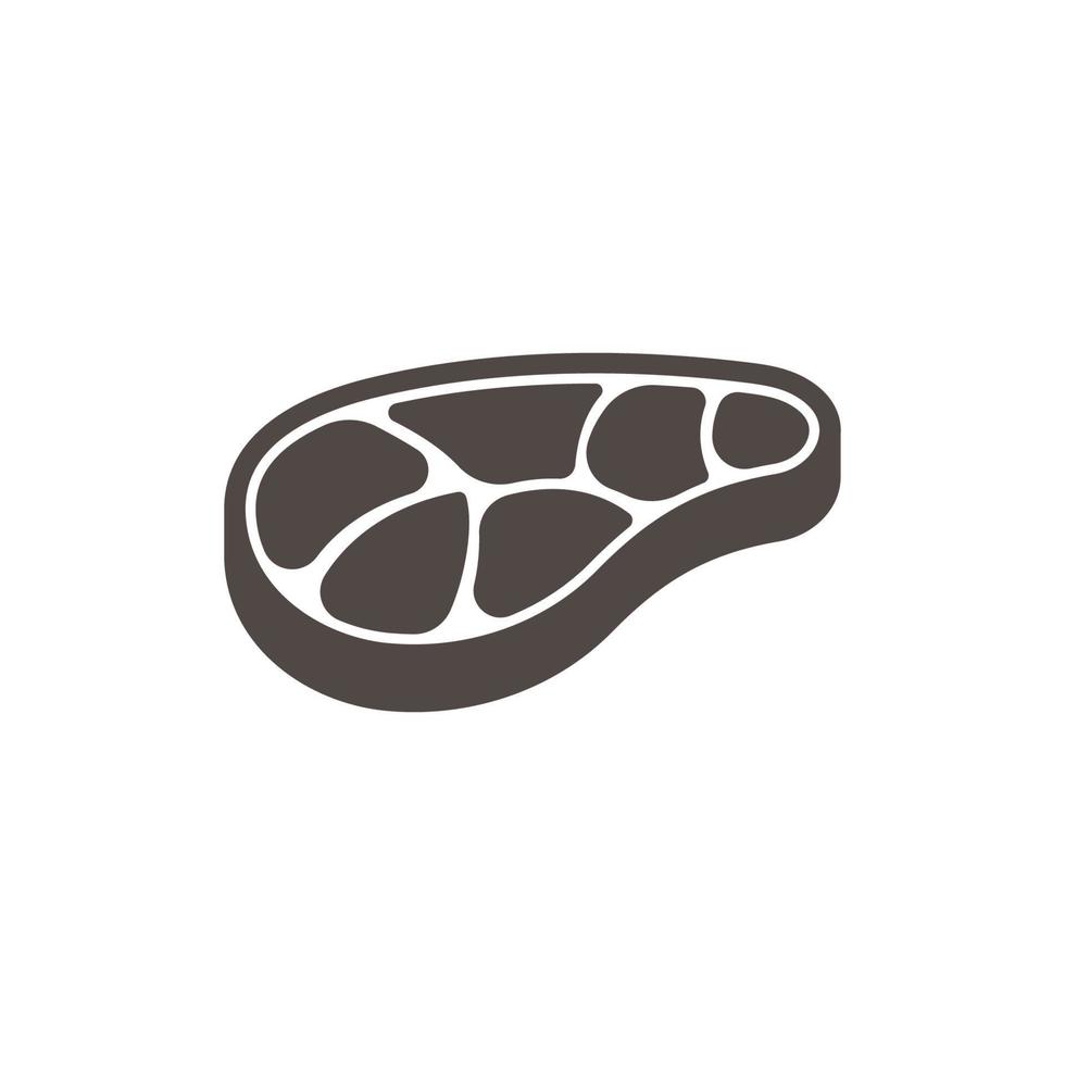 Steak-Logo-Icon-Design-Vektor vektor