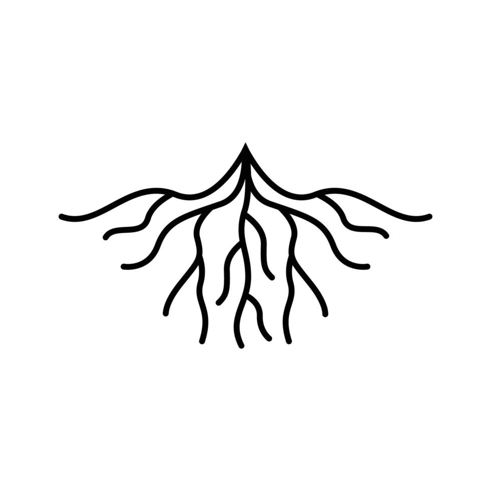 Root-Logo-Icon-Design-Vektor vektor