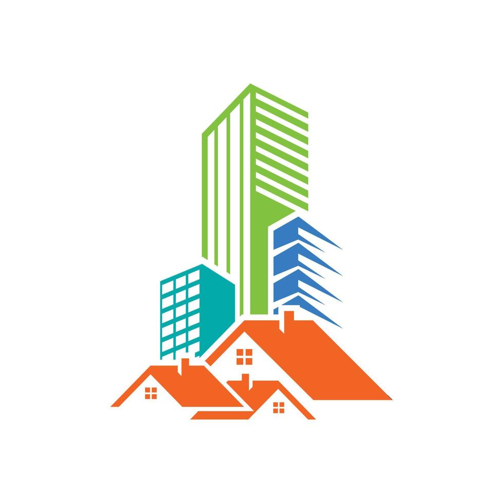 Design-Vorlagenvektor für Immobilien-Logo-Icons vektor