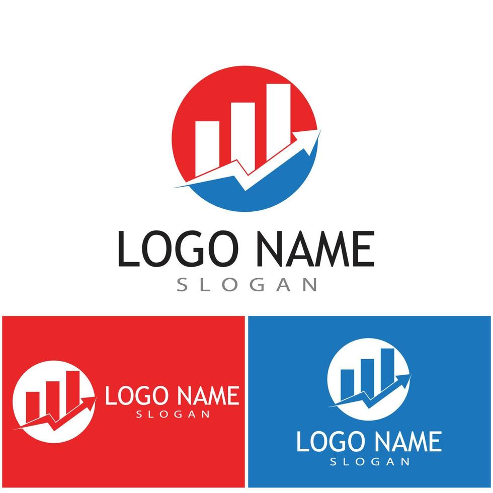 affärsfinansiering professionell logotyp mall vektor