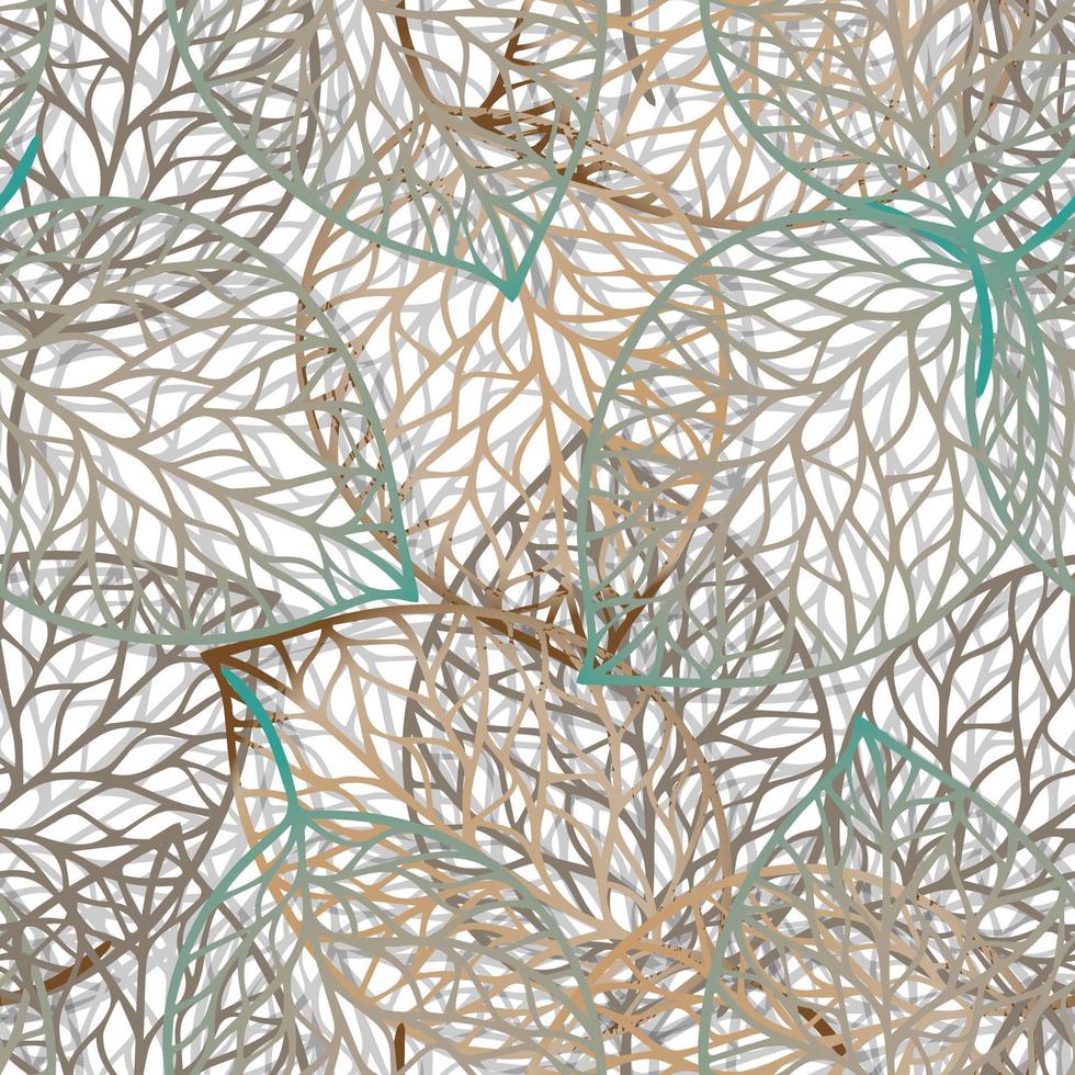 vektor seamless mönster med löv illustration