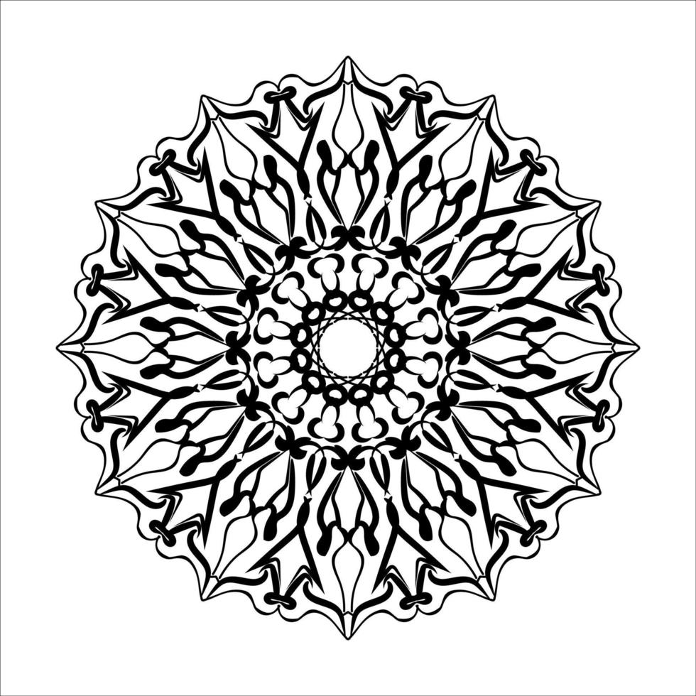 handgezeichnetes Mandala. dekoration in ethnischer orientalischer gekritzelverzierung. vektor