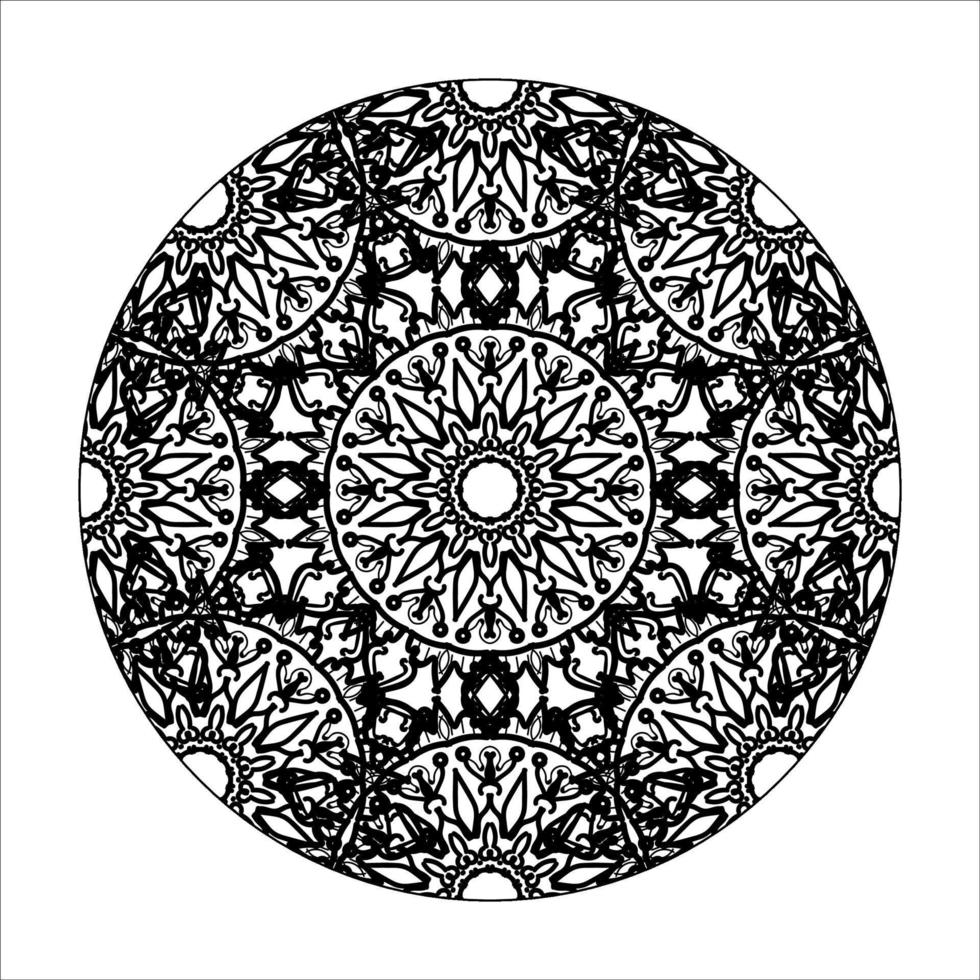 handgezeichnetes Mandala. dekoration in ethnischer orientalischer gekritzelverzierung. vektor