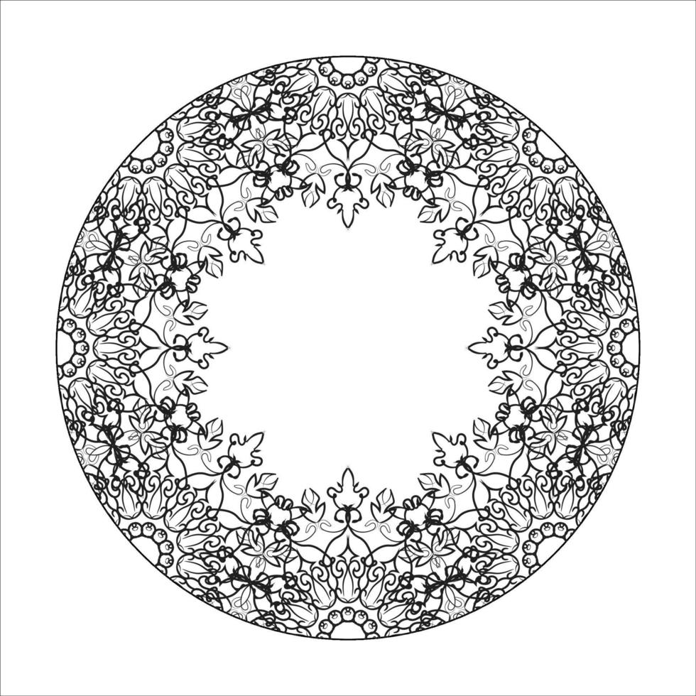 handgezeichnetes Mandala. dekoration in ethnischer orientalischer gekritzelverzierung. vektor